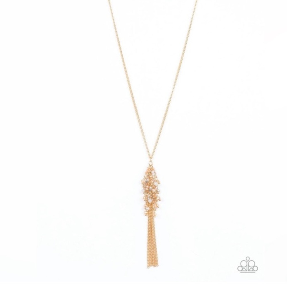Gold Twinkle & Twilight Necklace & Earring Combo - Picture 7 of 7